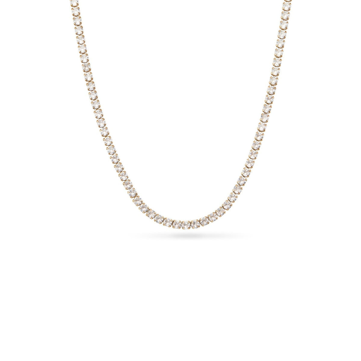 Floating Charm Heart Locket Necklace (Gold)