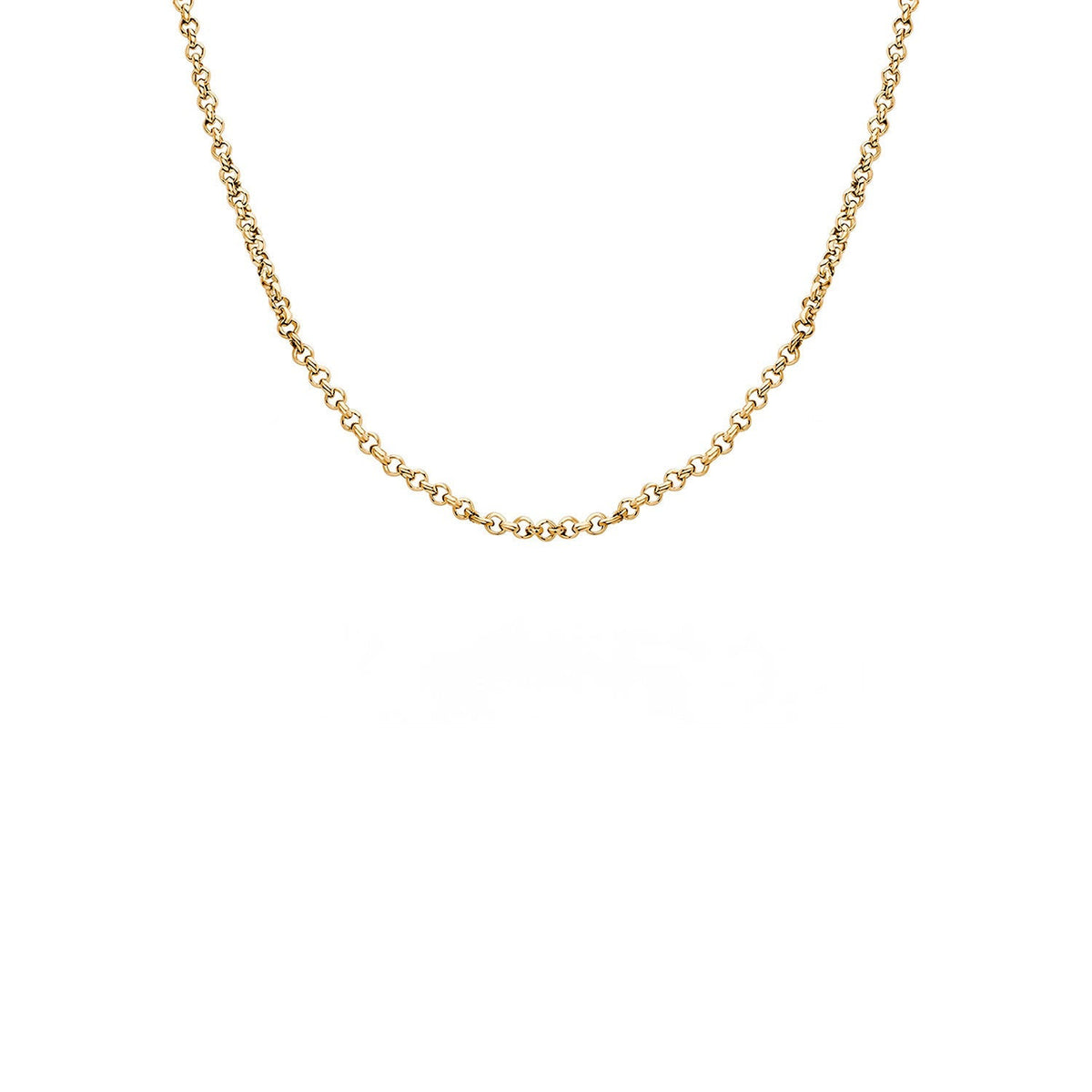 Layering Box Chain Necklace (Gold)