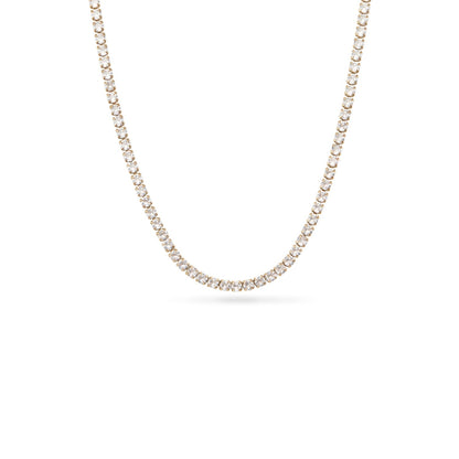 Light Blue Lace Agate Heart Necklace (Gold)