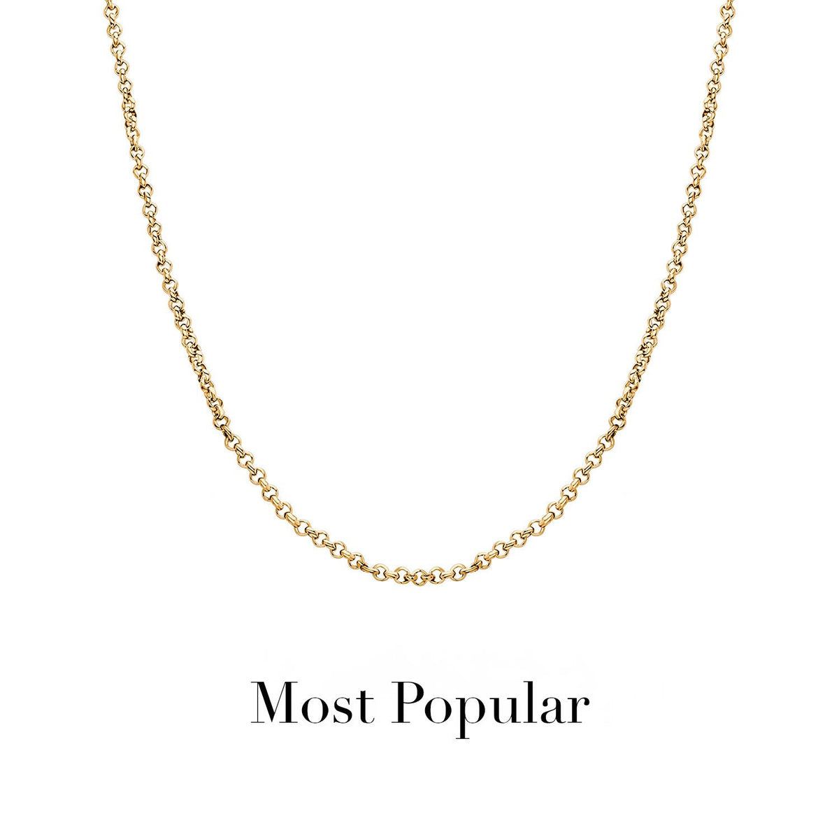Layering Box Chain Necklace (Gold)