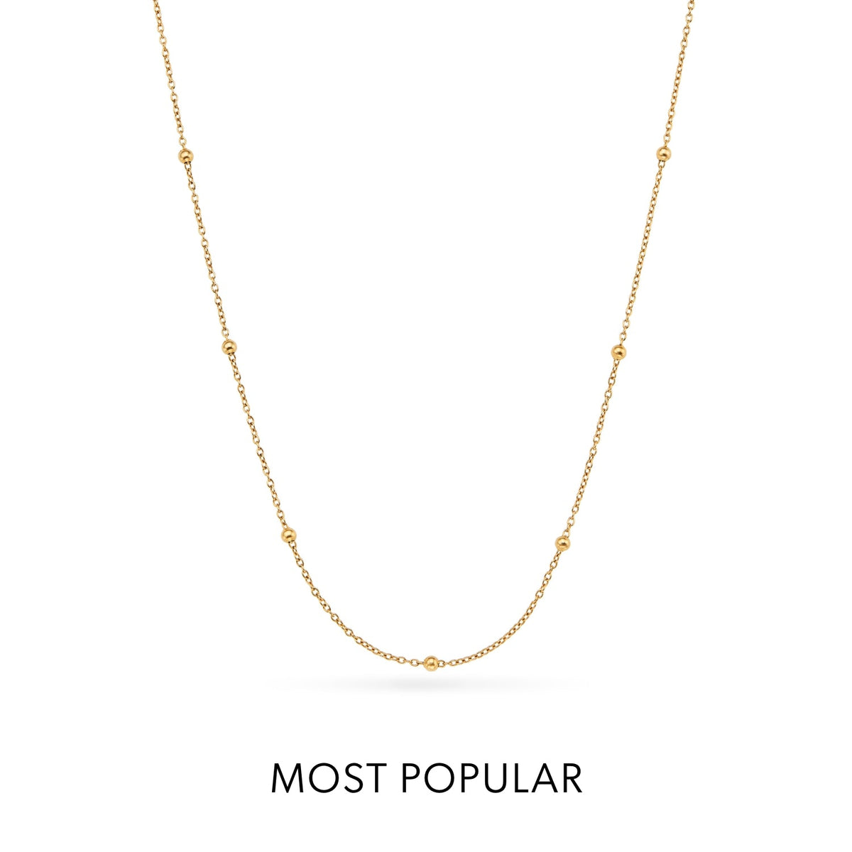 Floating Charm Heart Locket Necklace (Gold)