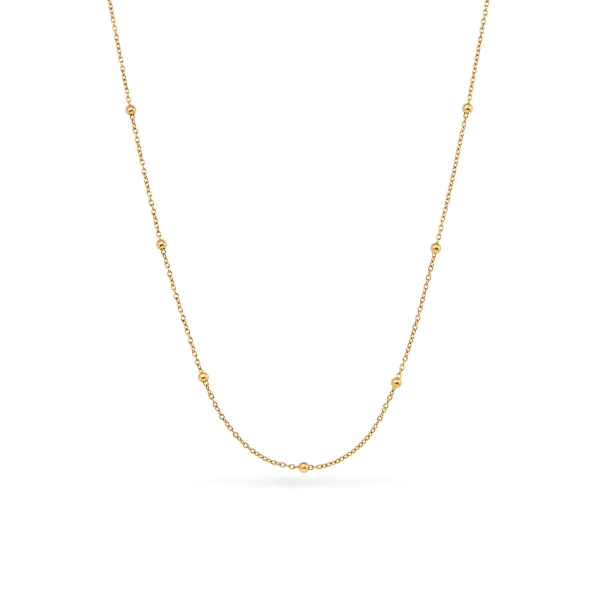 Mini Written In The Stars Initial Tag Necklace (Gold)