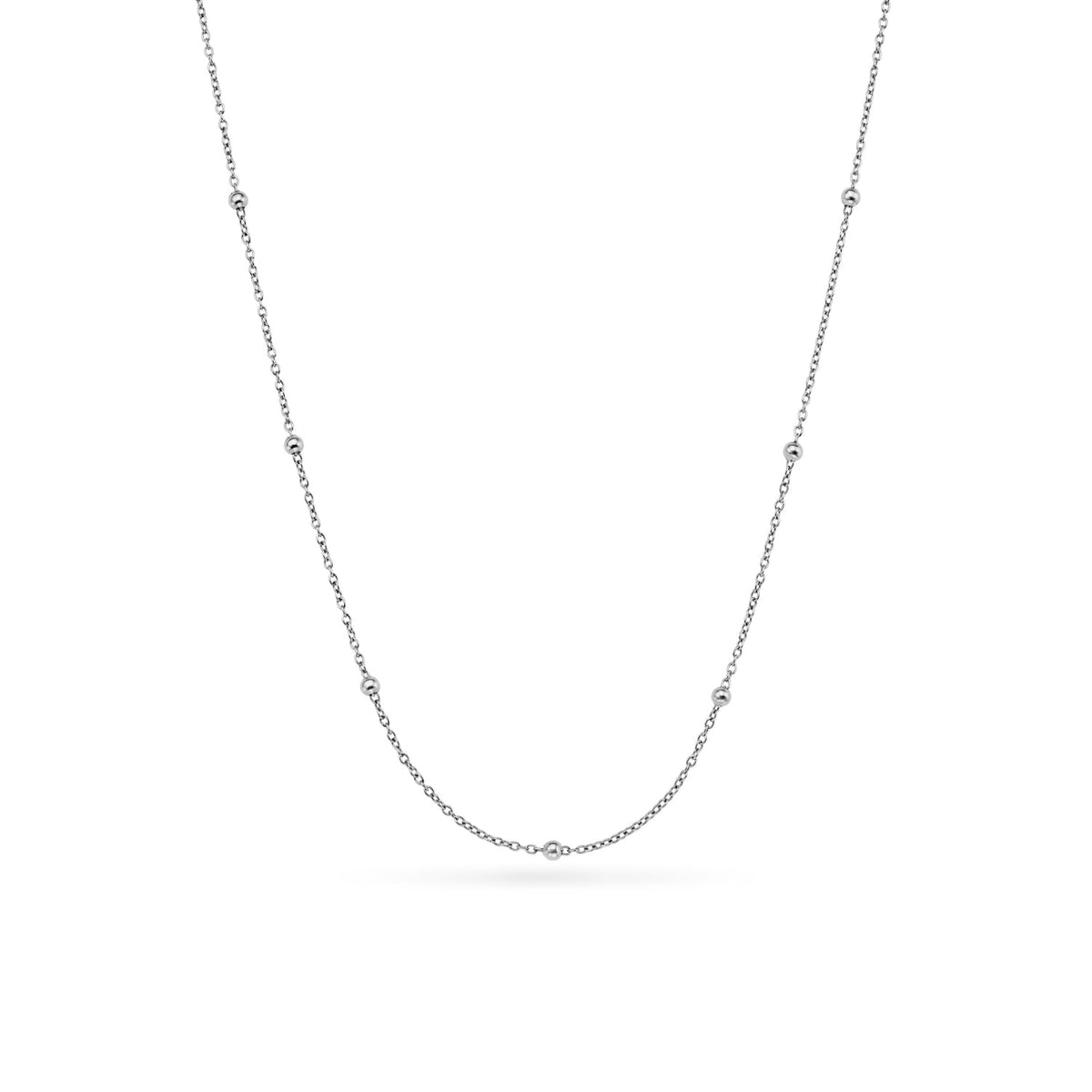 Mother of Pearl Cushion Necklace & Earrings Set (Silver)