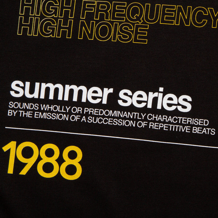 1988 Acid House Cassette Front Print - Tshirt - Black