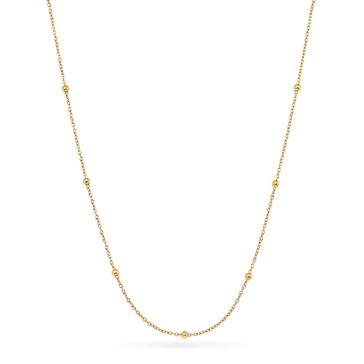 Mini Written In The Stars Initial Tag Necklace (Gold)