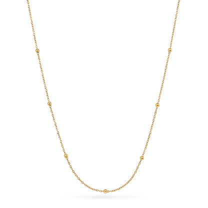 Mini Written In The Stars Initial Tag Necklace (Gold)
