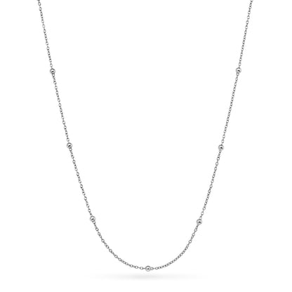 Fingerprint Written In The Stars Tag Necklace (Silver)