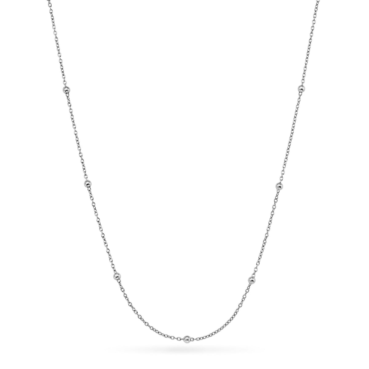 Mother of Pearl Cushion Necklace & Earrings Set (Silver)