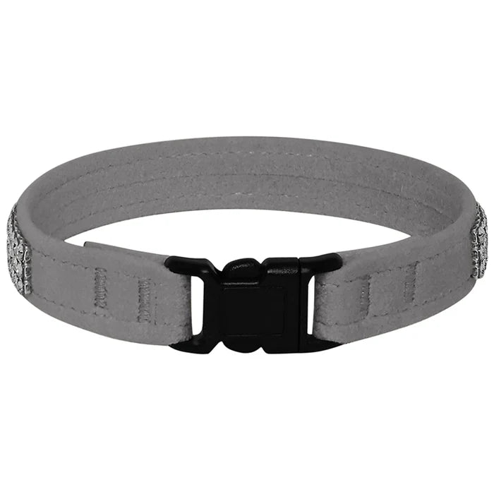 3 Row Crystal 1/2" Breakaway Cat Collar