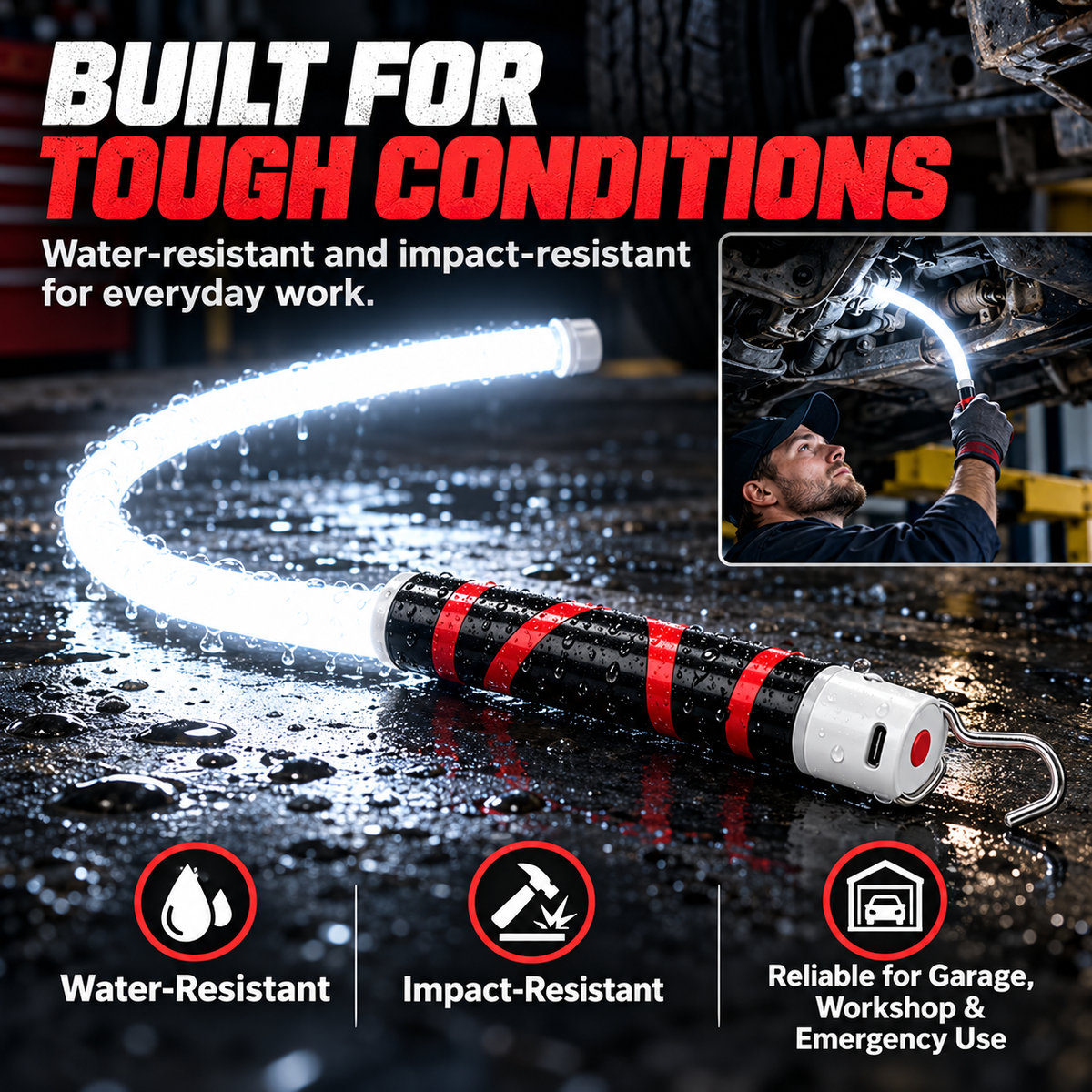 Bendable LED Flashlight Stick 2 PCS