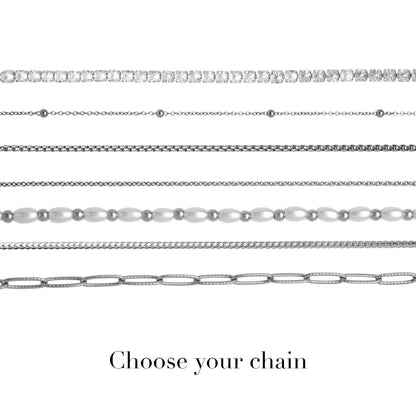 Mini Signature Name Bracelet (Silver)