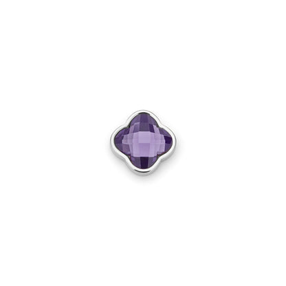 Clover Charms - Birthstone (Silver)