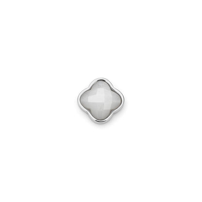 Clover Charms - Birthstone (Silver)