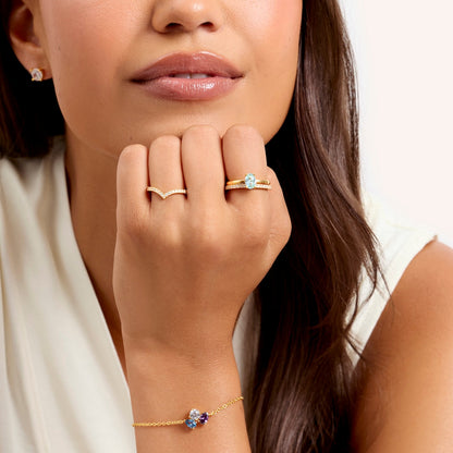 Birthstone Oval Legacy Ring 1ct (Gold)