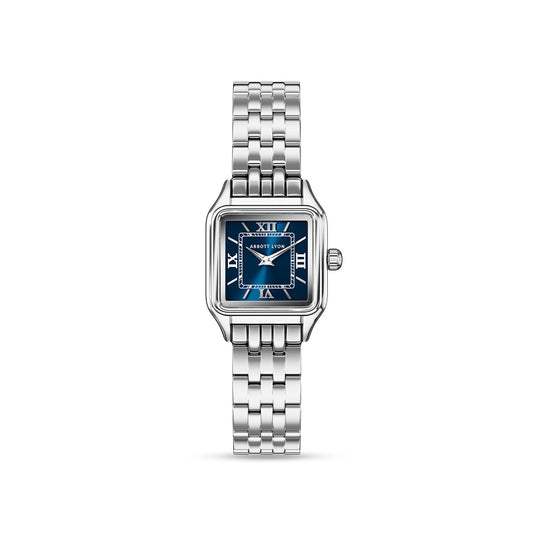 Essence 23mm Navy Watch (Silver)