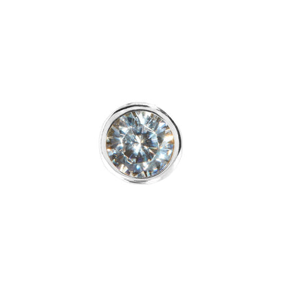 Double Initial Icon - Birthstone (Silver)