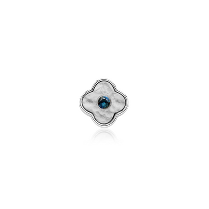 Molten Clover Charms (Silver) - Birthstones