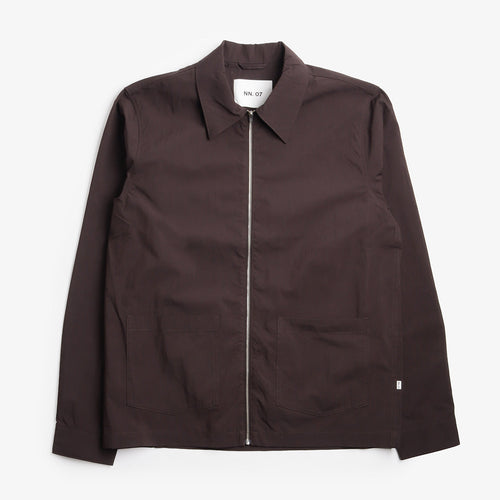 NN.07 Virgil Poplin Hybrid Zip Jacket