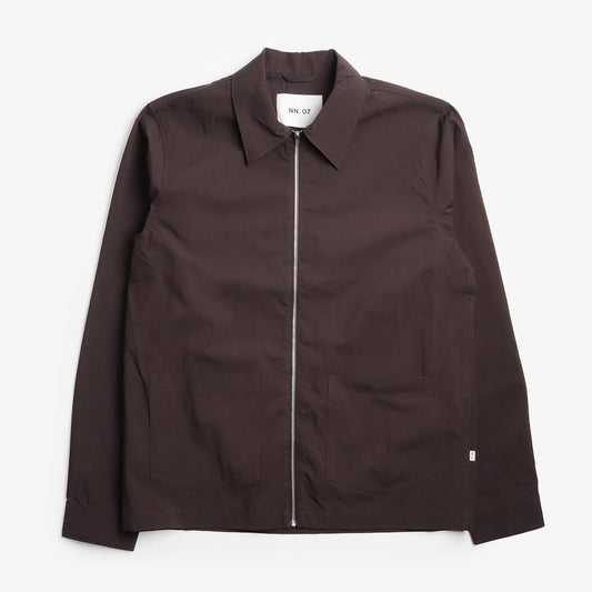 NN.07 Virgil Poplin Hybrid Zip Jacket