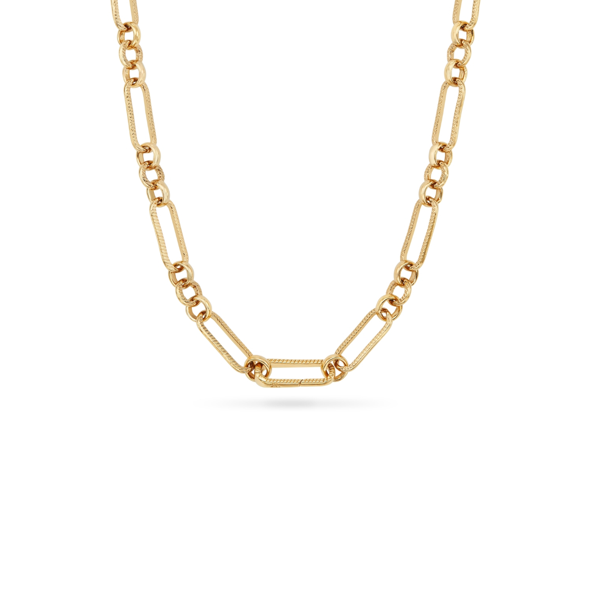 Floating Charm Heart Locket Necklace (Gold)