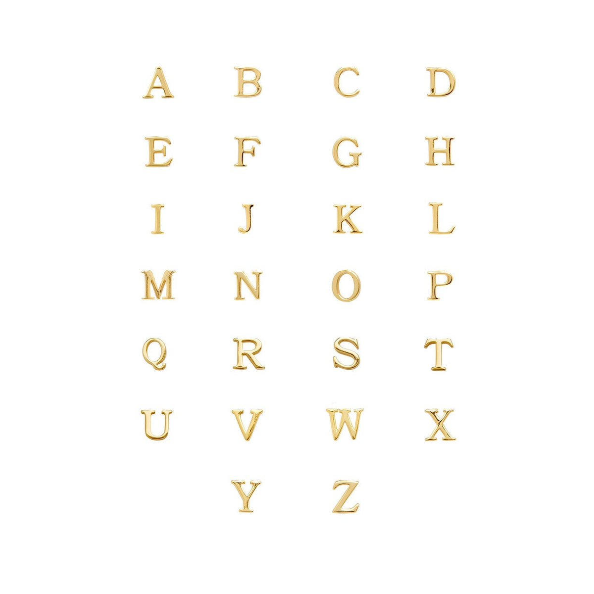 Stories Initial Pendant (Gold)