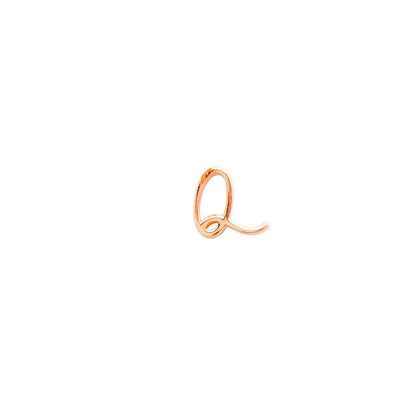 Made Mine Charms - Script Initial Charms (Rose Gold)