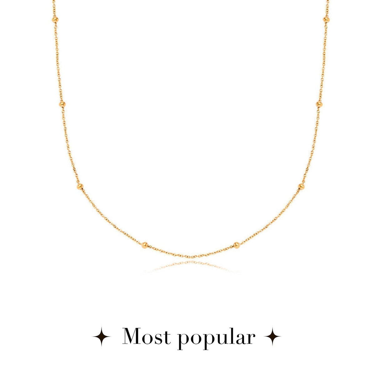 Mini Written In The Stars Initial Tag Necklace (Gold)