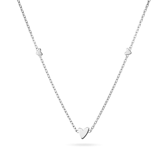 Mini Heart Necklace (Silver)