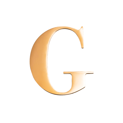 Metal Letter Pins (Gold)