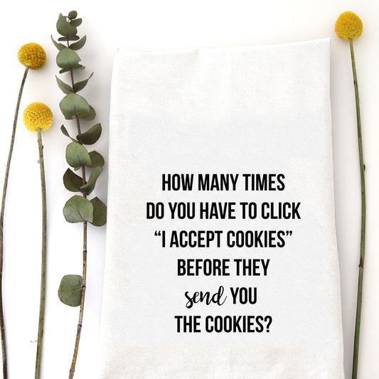 ACCEPT COOKIES - TEA TOWEL