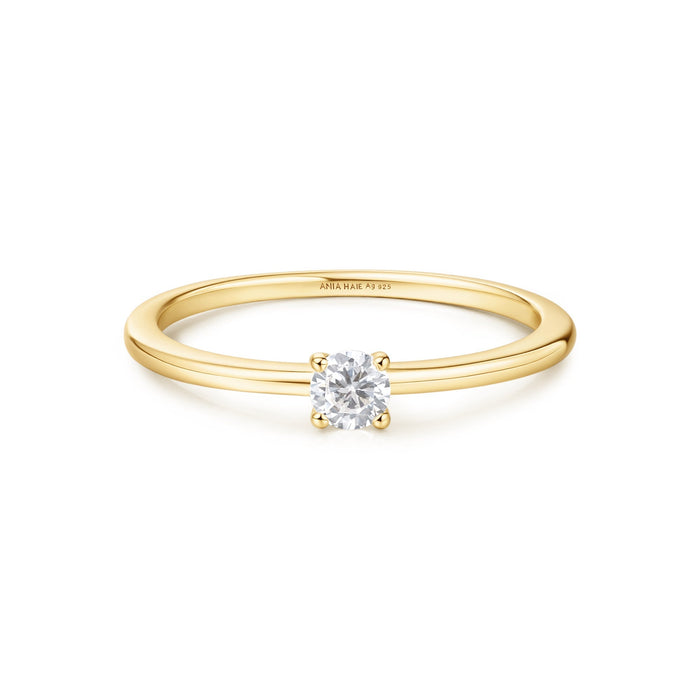 Ania Haie Gold Classic Slim Stacking Ring