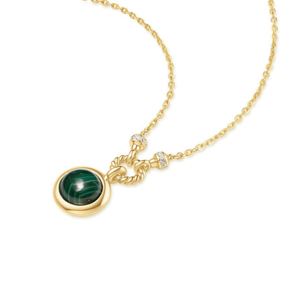 Ania Haie Gold Malachite Reversible Vacation Necklace