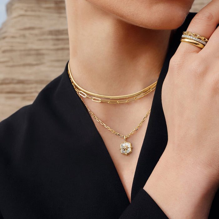 Ania Haie Gold Paper Clip Chain Necklace