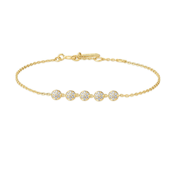 Ania Haie Gold Pave Multi Beaded Chain Bracelet