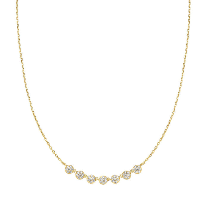 Ania Haie Gold Pave Multi Beaded Chain Necklace