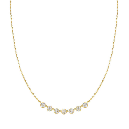 Ania Haie Gold Pave Multi Beaded Chain Necklace