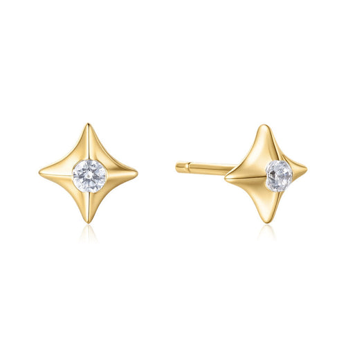 Ania Haie Gold Sparkling Star Stud Earrings