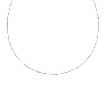 Ania Haie Silver Disc Station Necklace