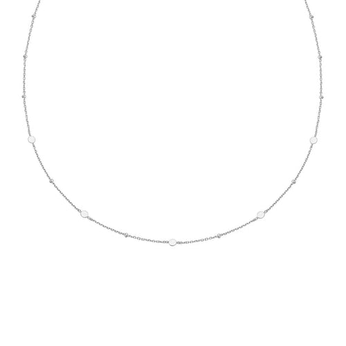Ania Haie Silver Disc Station Necklace