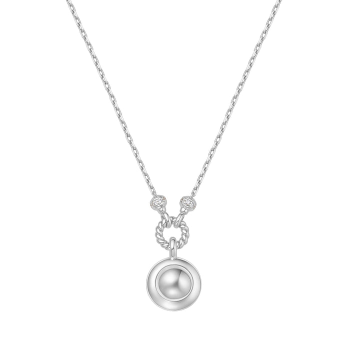 Ania Haie Silver Malachite Reversible Vacation Necklace