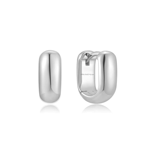 Ania Haie Silver Mini U-shaped Huggie Hoop Earrings