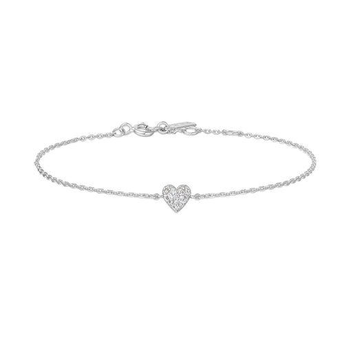 Ania Haie Silver Sweetheart Pave Bracelet