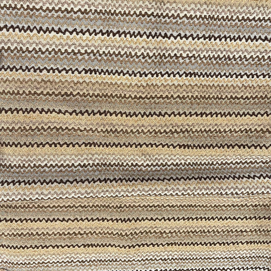 AZTEC - Chenille -ZIG ZAG PATTERN UPHOLSTERY FABRIC BY THE YARD