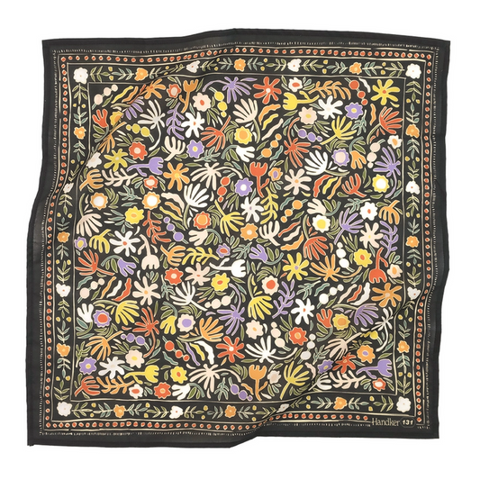Bandana - Henri (Black Multi Floral) by Handker Bandanas