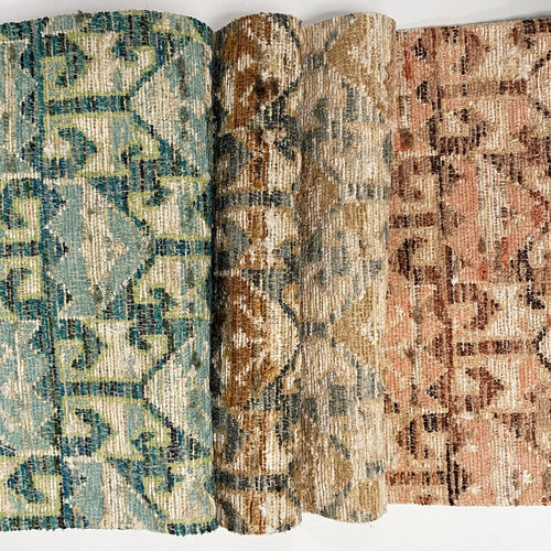 BAZAAR - GEOMETRIC JACQUARD UPHOLSTERY FABRIC BY THE YARD
