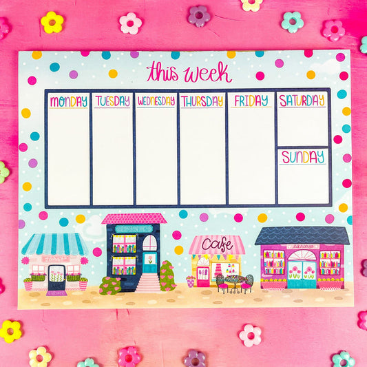 Book Lover's Lane ® Weekly Planner Notepad 8.5" x 11"