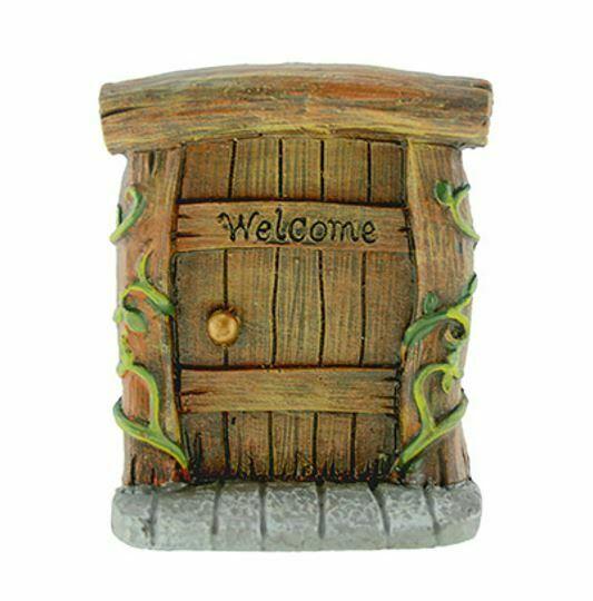 Brown Fairy Door with Vines