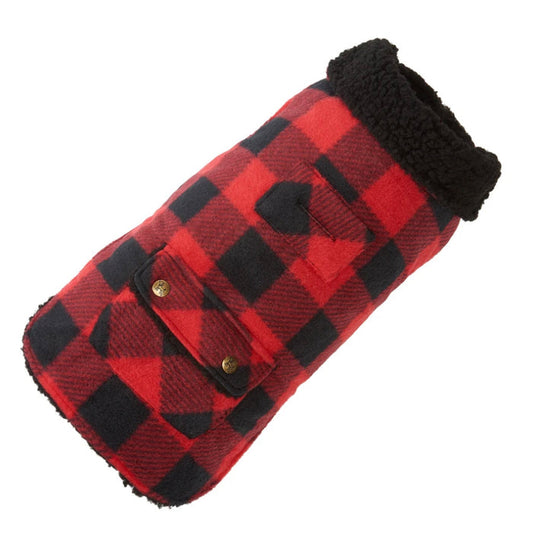 Buffalo Fleece Lined Coat - Red
