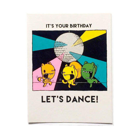 Card - Birthday - Let's Dance by Everyday Balloons Print Shop