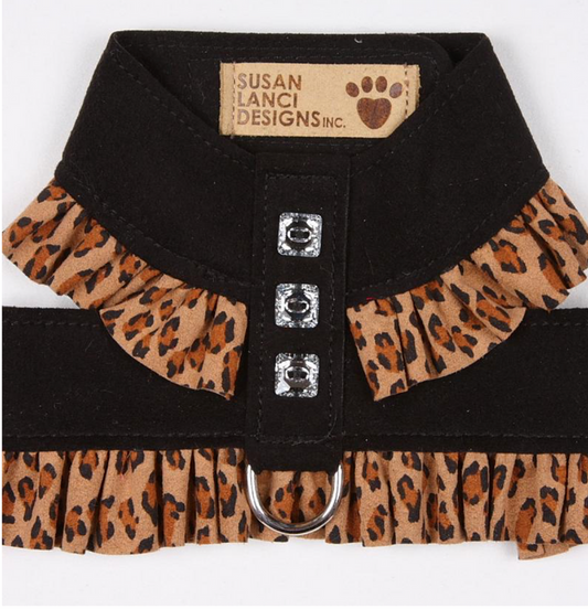 Cheetah Pinafore Tinkie Harness - Black